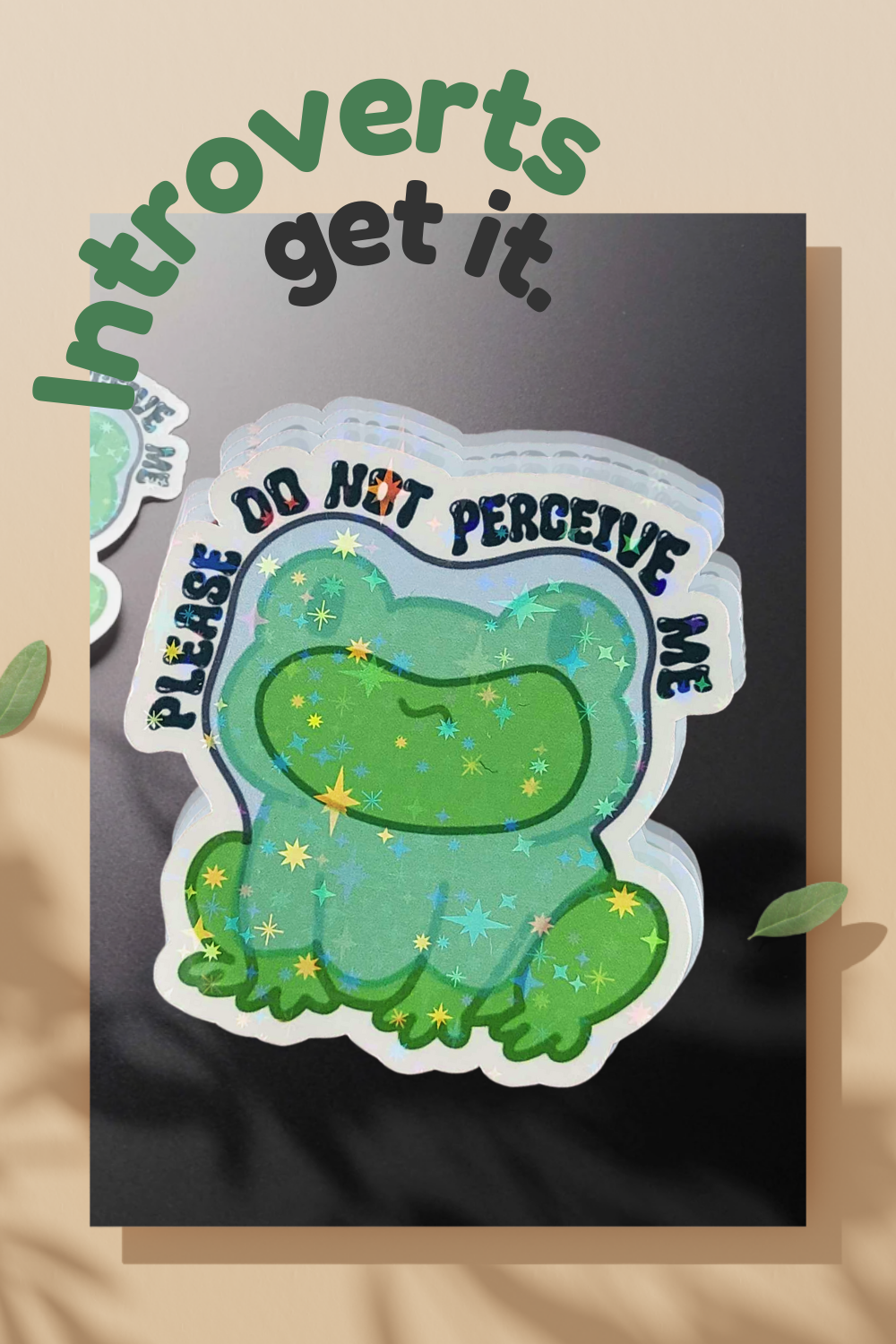Frog Sticker Mockup